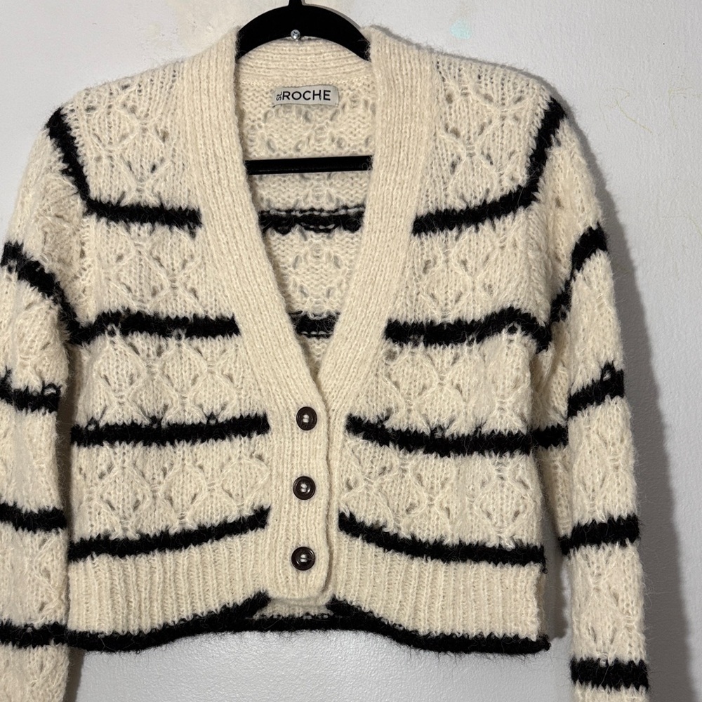 ST.Roche Striped Cardigan Sweater XS - Picture 6 of 11